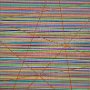 Coloured lines 5.5 orange 2026, 25x25, Acryl-Acrylstifte auf Leinwand, € 250